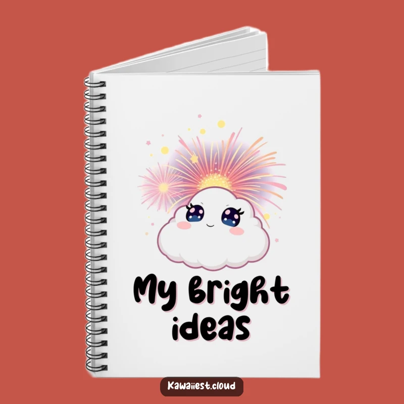 Funny Cloud Firework Notebook - Journal Your Wonders with Joy Gift