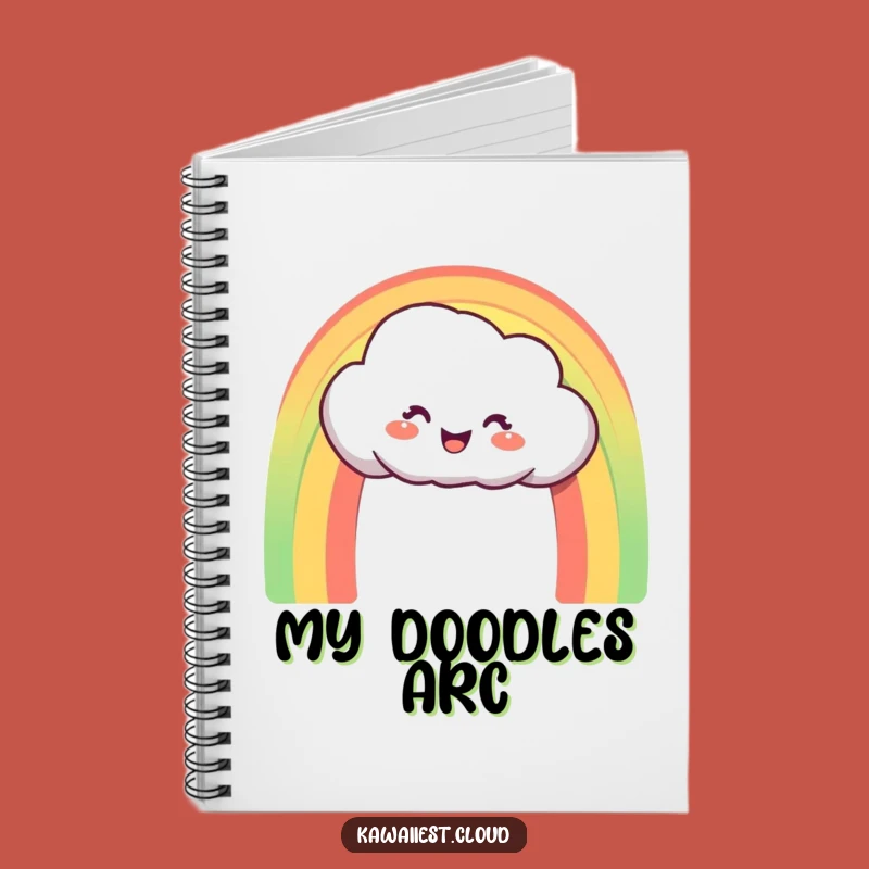 Funny Rainbow Cloud Notebook: Delighted Character Creating Arch, Stationery Gift