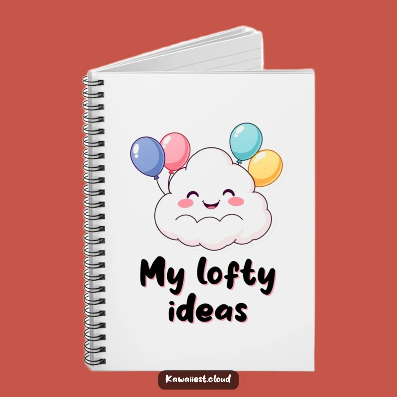 Funny Happy Cloud Notebook: Jot Down Ideas with Cheerful Balloons