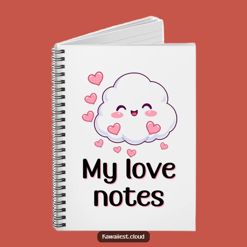 Funny Cloud Hearts Journal: Beaming Character, Love Notes, Perfect Funny Gift