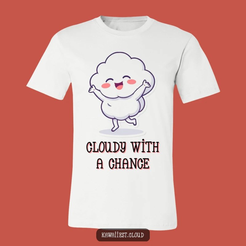 Funny Dancing Cloud T-Shirt: Energetic Character Tee, Ideal Humorous Gift for Happy Souls
