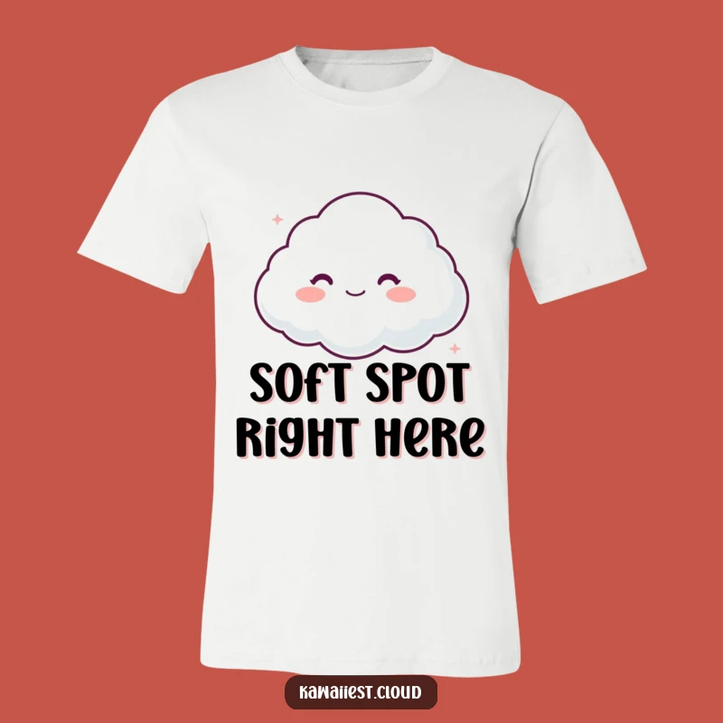 Funny Cloud Comfort T-Shirt: Soft Character Tee for Gentle Style