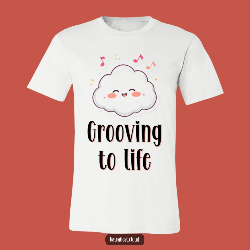 Funny Cloud Giggling Music T-Shirt: Melodic Fun, Great Gift Apparel