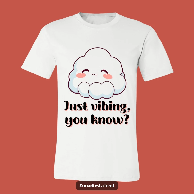 Funny Cloud Sigh T-Shirt: Comfy Character Tee for a Relaxed Vibe