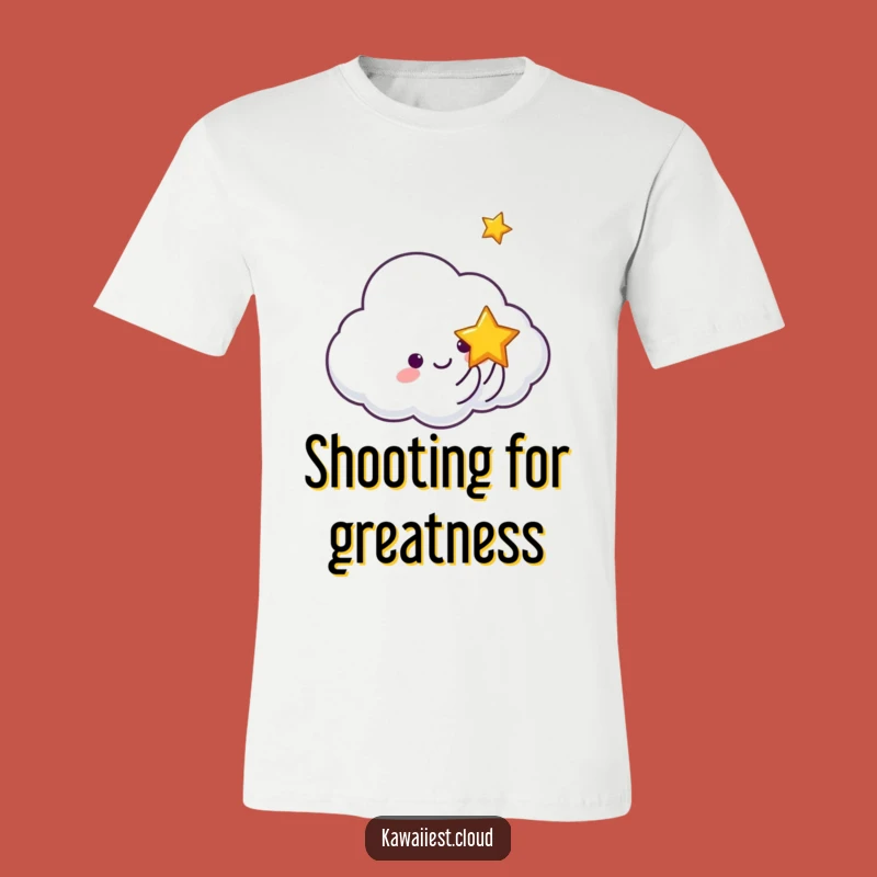 Funny Cloud Tossing Star T-Shirt: Celestial Playfulness, Great Gift Apparel