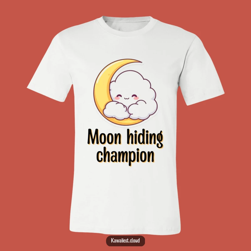 Funny Cloud Moon T-Shirt - Mischievous Night Sky Apparel Gift