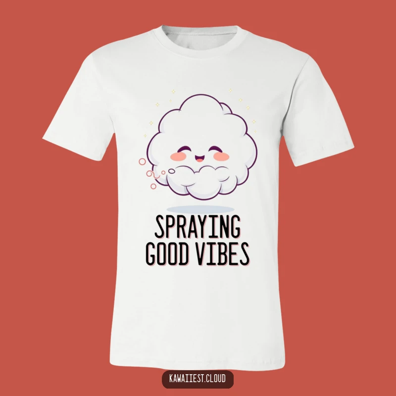 Funny Giggling Cloud T-Shirt - Sprays Merriment, A Hilarious Gift!