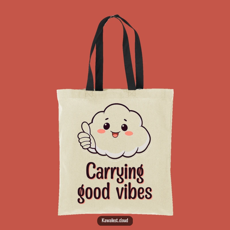 Funny Cloud Thumbs Up Tote Bag: Carry Your Positivity in Style