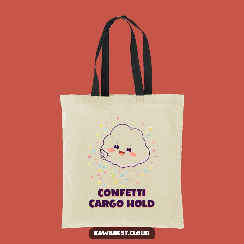 Funny Cloud Confetti Tote Bag: Your Stylish Accessory for Cheerful Days!