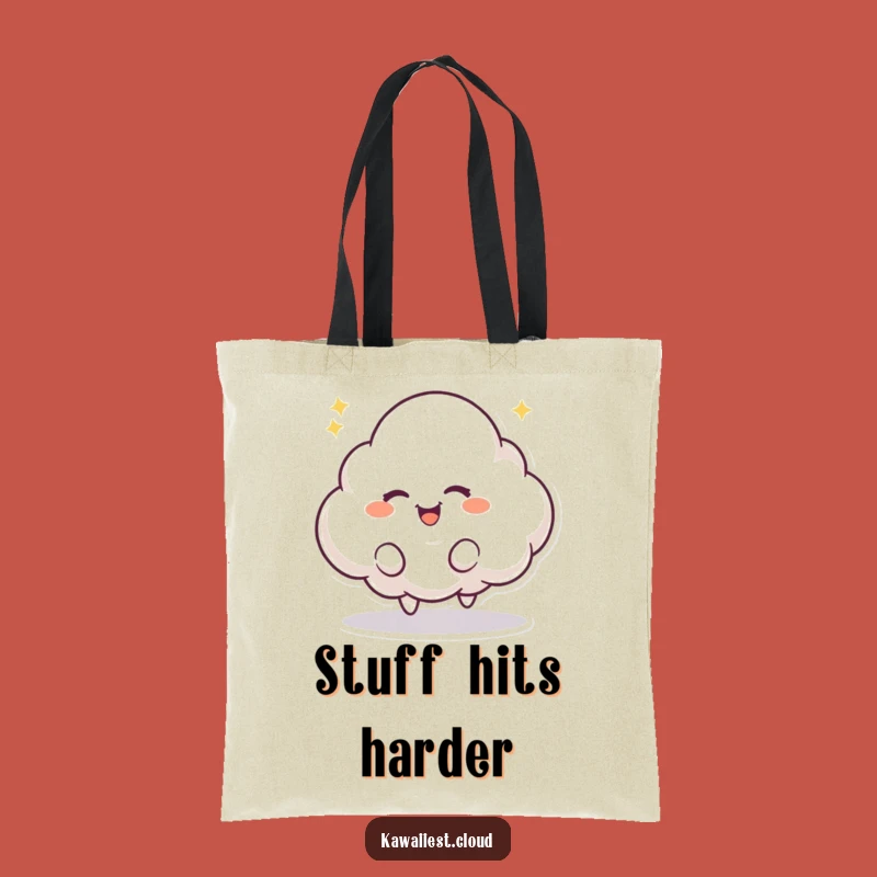 Funny Bouncing Cloud Tote Bag: Carry Playful Mischief