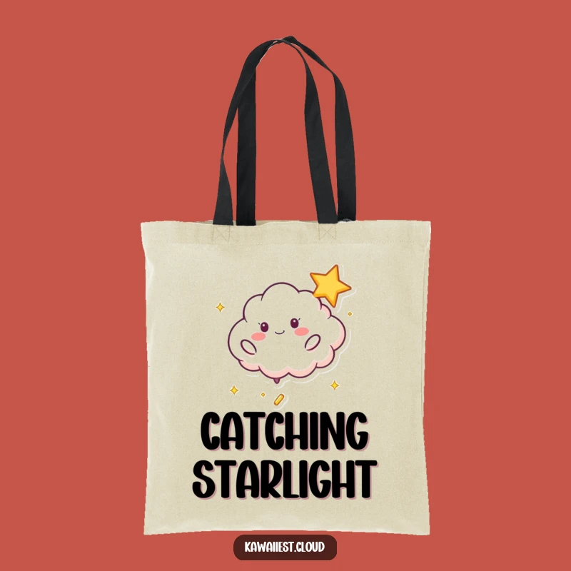 Funny Playful Cloud Tote Bag - Starry Accessory, Perfect Fun Gift